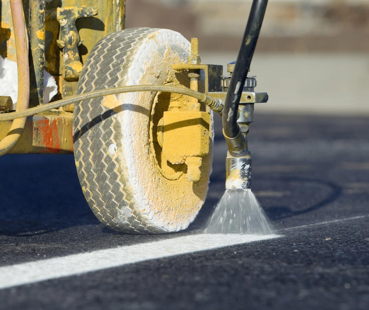 line-stripping-img Maryland Asphalt Paving Company - S&S Paving LLC